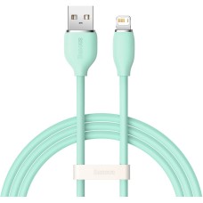 Кабель Baseus Jelly Liquid Silica Gel Fast Charging Data Cable USB to iP 2.4A 1.2m Green