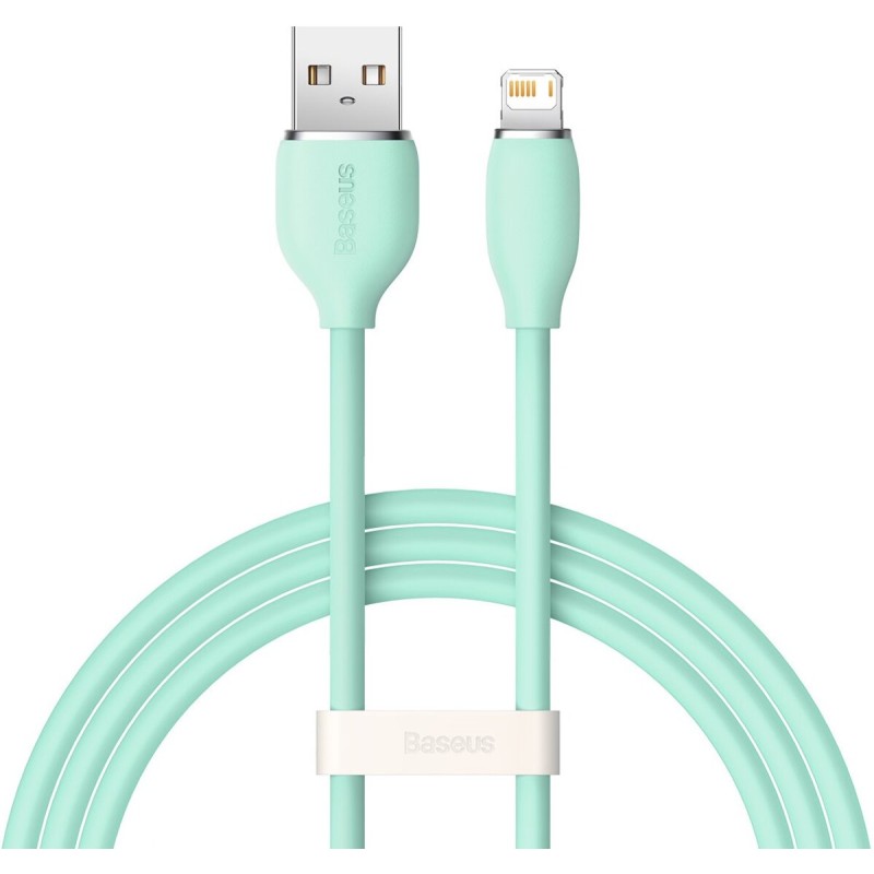 Кабель Baseus Jelly Liquid Silica Gel Fast Charging Data Cable USB to iP 2.4A 1.2m Green