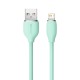 Кабель Baseus Jelly Liquid Silica Gel Fast Charging Data Cable USB to iP 2.4A 1.2m Green