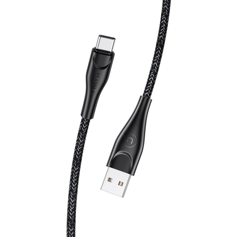 Кабель Usams US-SJ398 U41 Type-C Braided Data and Charging Cable 3m Black