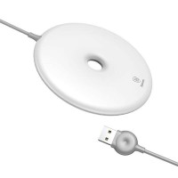 Бездротовий зарядний пристрій Baseus Donut Wireless Charger White