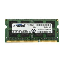 DDR3L Crucial 4GB 1600MHz CL17 SODIMM 1.35V/1.5V