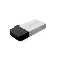 Flash Transcend USB 2.0 JetFlash 380 MicroUSB OTG 32Gb Silver metal