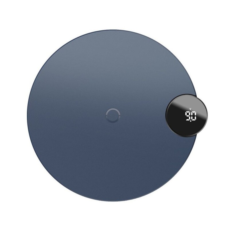 БЗП Baseus Digtal LED Display Wireless Charger Blue