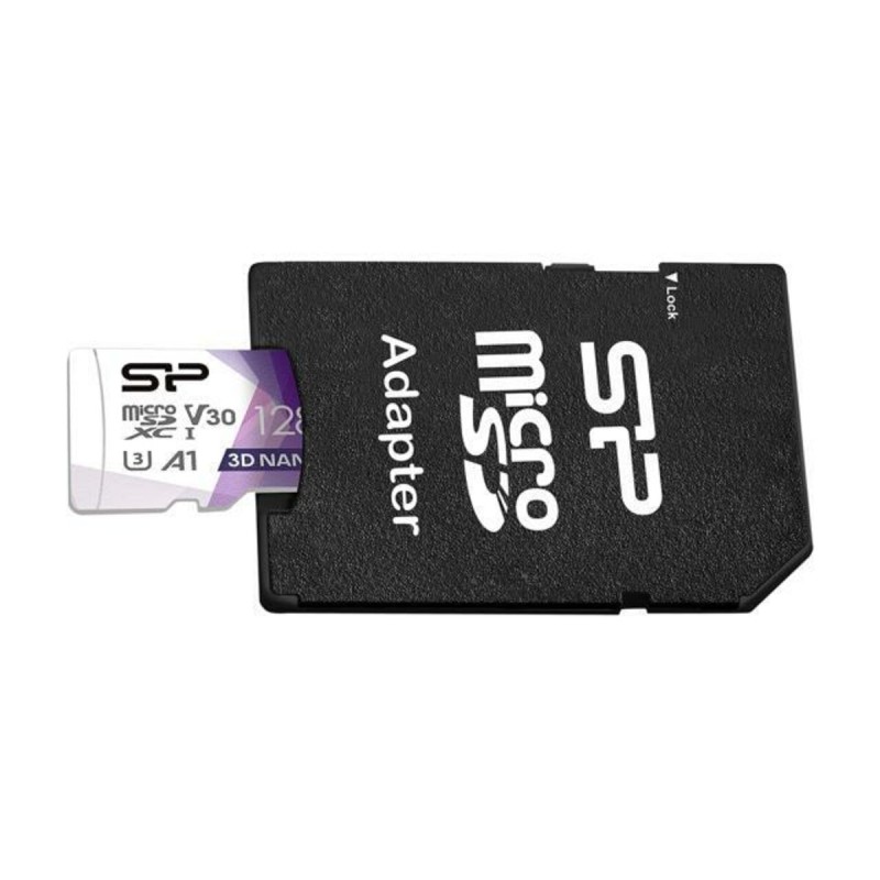 microSDXC (UHS-1 U3) SiliconPower Superior Pro Colorful 128Gb class 10 A1 V30 (adapter SD)