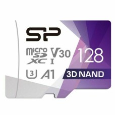 microSDXC (UHS-1 U3) SiliconPower Superior Pro Colorful 128Gb class 10 A1 V30 (adapter SD)