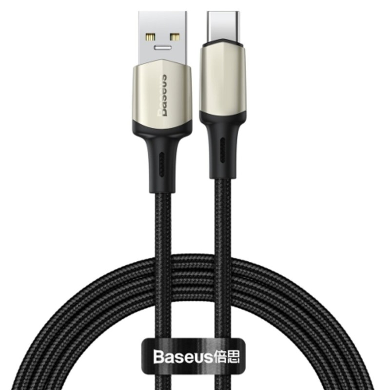 Кабель Baseus Cafule cable (suppport VOOC) USB for Type-C 1m Black