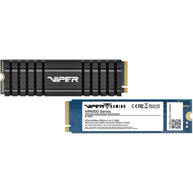 SSD M.2 Patriot Viper VPN100 2ТB NVMe 2280 PCIe 3.0 3D NAND TLC