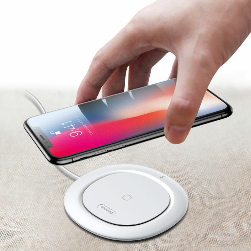 Бездротовий зарядний пристрій Baseus UFO Desktop WirelessCharger White