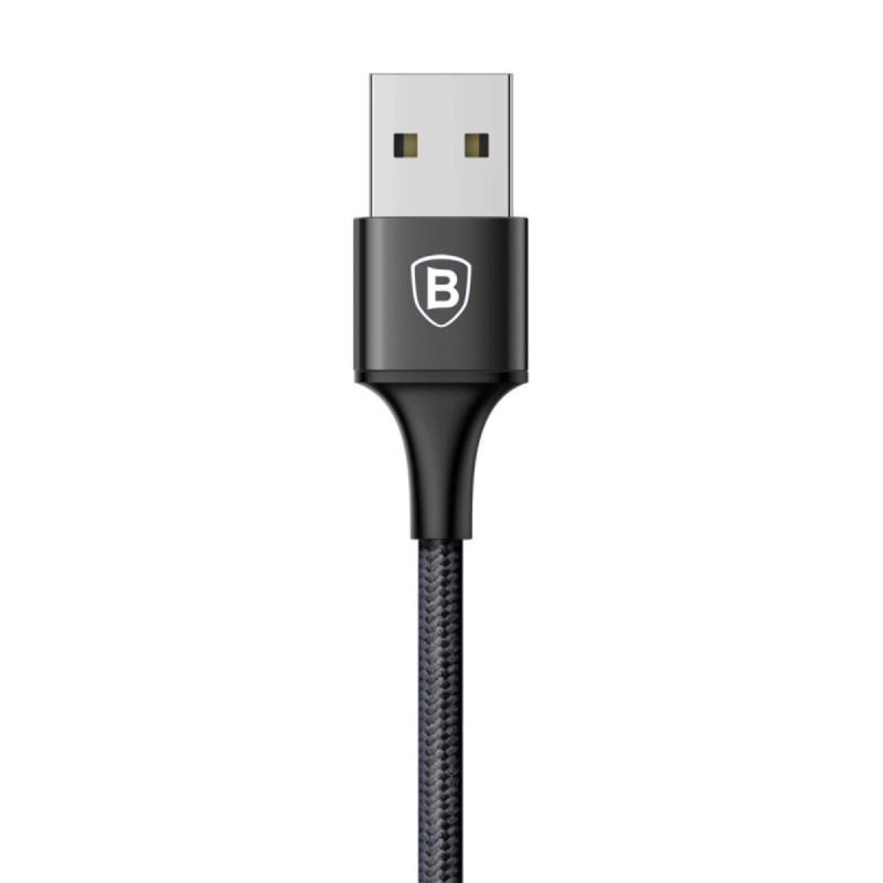 Кабель Baseus Rapid Series 3-in-1 Cable M+L+T 3A 1.2m Black