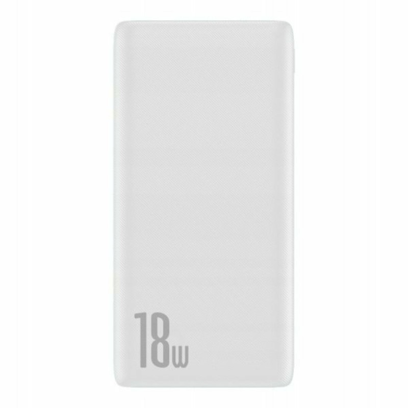 Зовнішній акумулятор Baseus Bipow Quick Charge Power Bank PD+QC 10000mAh 18W White