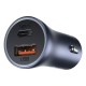 АЗП Baseus Golden Contactor Pro Dual Car Charger U+C 40W (With Cable Type-C/ iP 1m) Dark Grey
