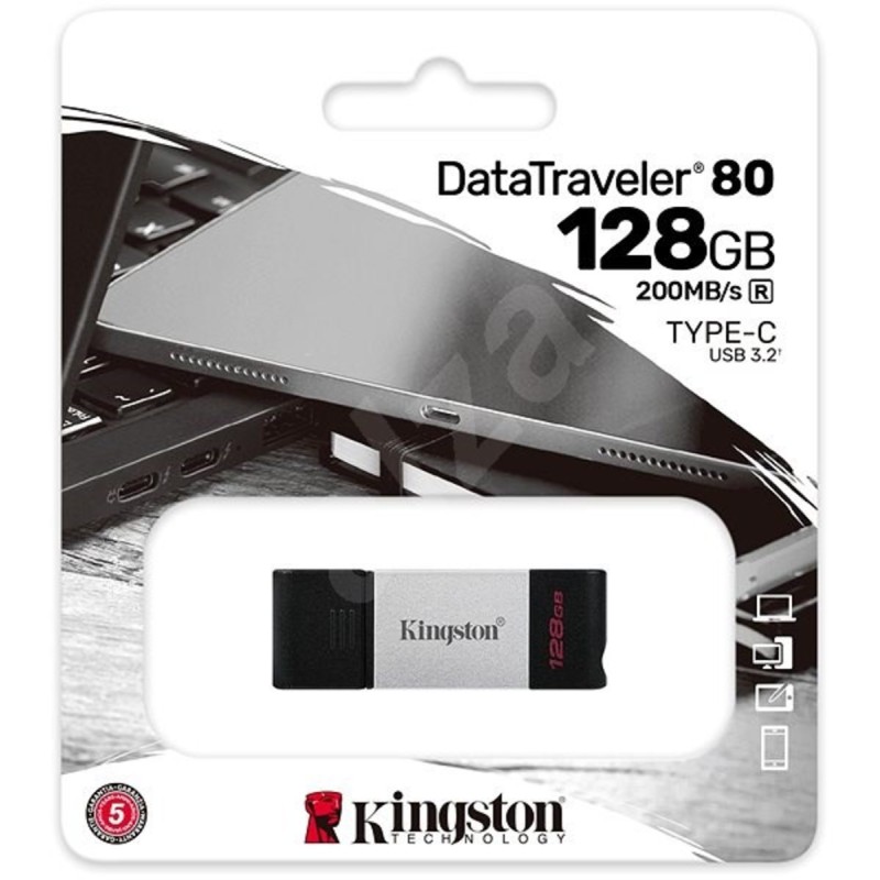 Flash Kingston USB 3.2 DT 80 128GB Type-C