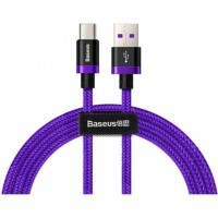 Кабель Baseus HW Flash Charge Cable USB For Type-C 40W 1m Purple