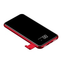 Зовнішній акумулятор Baseus Wireless Charge Power Bank 8000 mAh Red