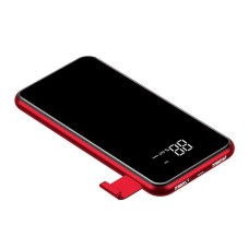 Зовнішній акумулятор Baseus Wireless Charge Power Bank 8000 mAh Red