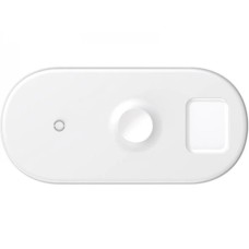 Бездротовий зарядний пристрій Baseus Smart 3in1 Wireless Charger For Phone+Watch+Pods (18W MAX) White