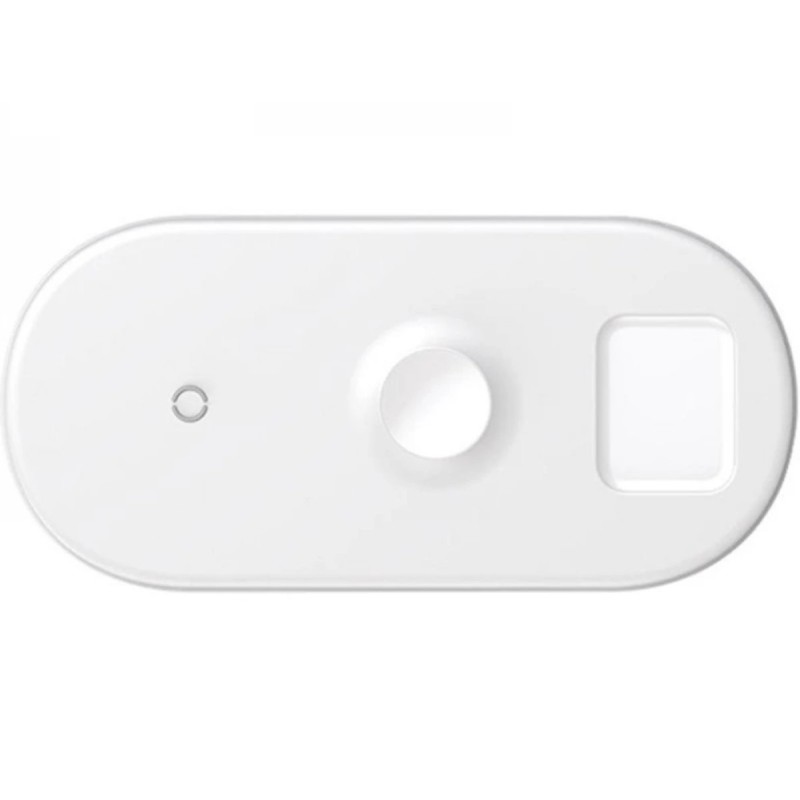 Бездротовий зарядний пристрій Baseus Smart 3in1 Wireless Charger For Phone+Watch+Pods (18W MAX) White