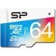 microSDXC (UHS-1) SiliconPower Elite Color 64Gb class 10 (adapter SD)