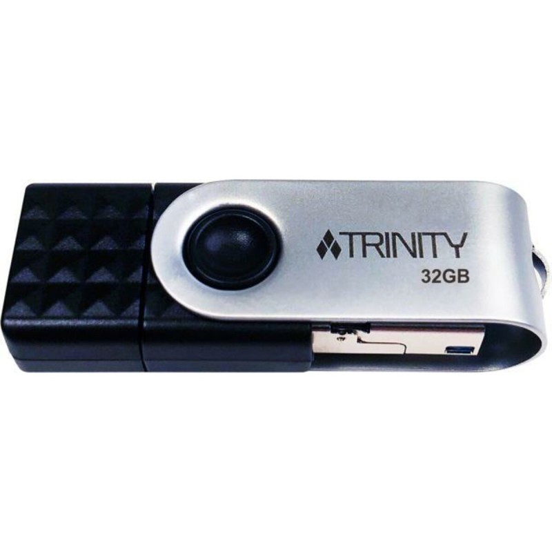 Flash Patriot USB 3.1 Trinity 3-in-1 32GB (Type-A/Type-C/micro-USB) Black
