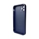 Чохол для смартфона AG Glass Matt Frame Color MagSafe Logo for Apple iPhone 11 Navy Blue