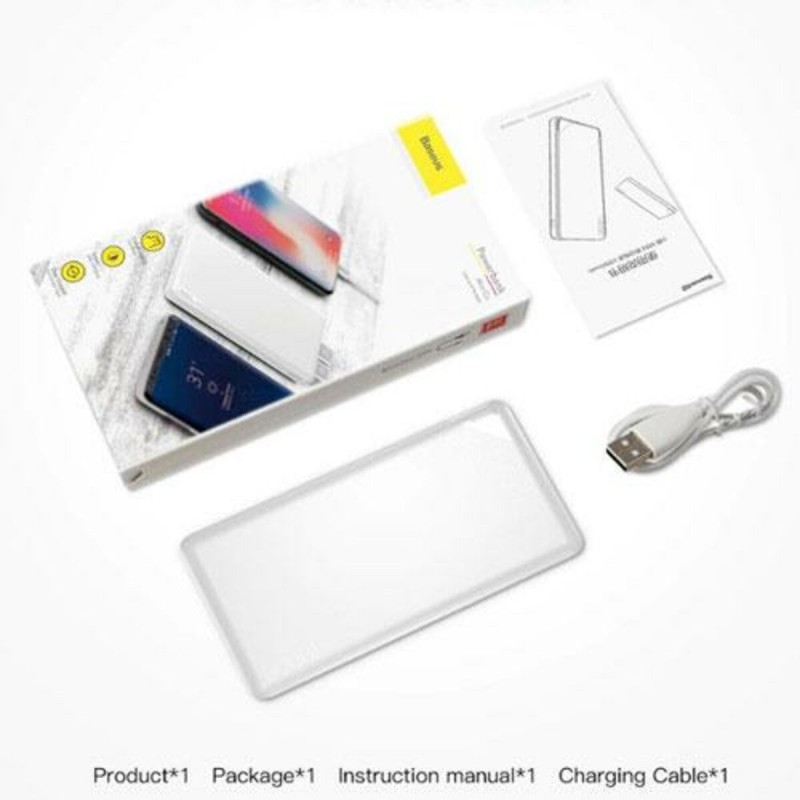 Зовнішній акумулятор Baseus Mini Cu Power Bank 10000mAh White