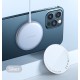 БЗП Usams US-CD160 W2 Aluminum Alloy Super-thin Magnetic Fast Wireless Charger 15W (Max) Silver