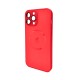 Чохол для смартфона AG Glass Matt Frame Color MagSafe Logo for Apple iPhone 13 Pro Max Cola Red