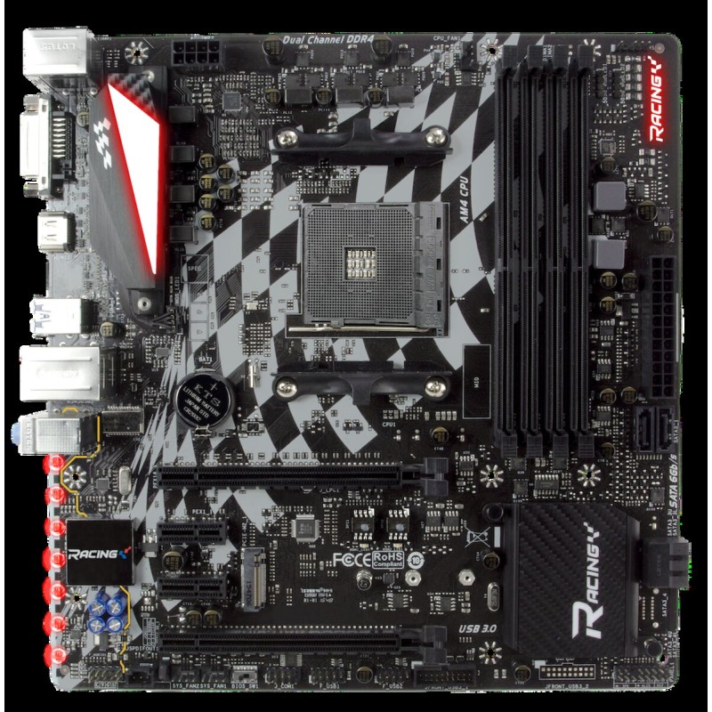 Материнська плата Biostar X470 (AMD X470, sAM4, PCI-Ex16)