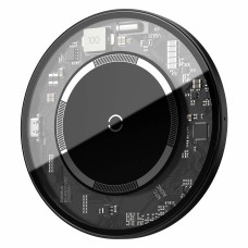 Бездротовий зарядний пристрій Baseus Simple Magnetic Wireless Charger(suit for IP12) Transparent