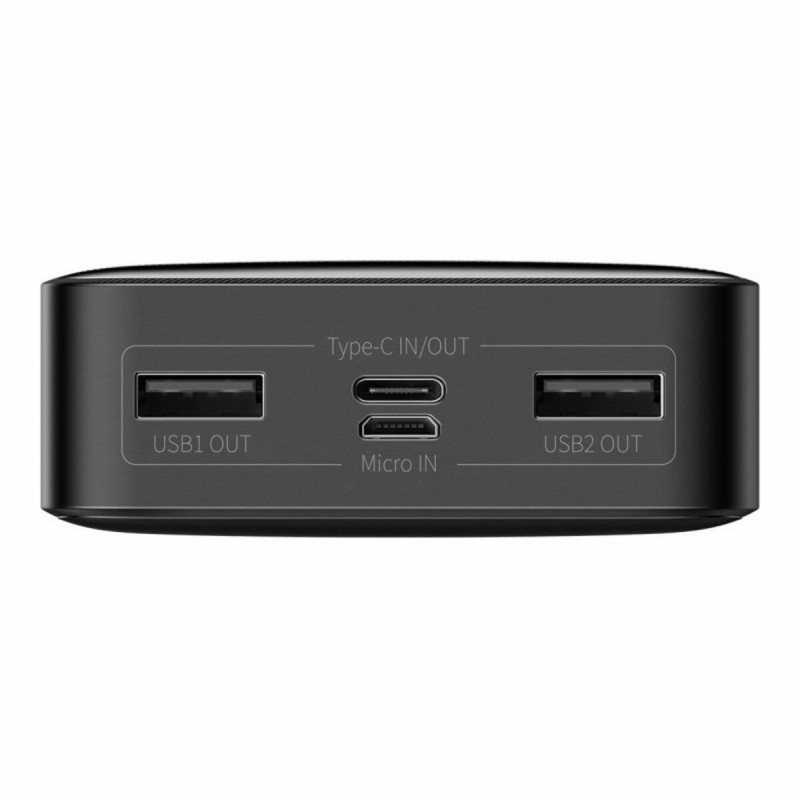 Зовнішній акумулятор Baseus Bipow Digital Display Power Bank 20000mAh 15W Black