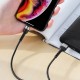 Кабель BOROFONE BX34 USB to iP 2.4A, 1m, nylon, aluminum connectors, Black