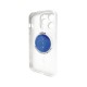 Чохол для смартфона AG Glass Matt Frame Color MagSafe Logo for Apple iPhone 15 Pro Max Pearly White