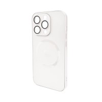 Чохол для смартфона AG Glass Matt Frame Color MagSafe Logo for Apple iPhone 15 Pro Max Pearly White