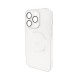 Чохол для смартфона AG Glass Matt Frame Color MagSafe Logo for Apple iPhone 15 Pro Max Pearly White