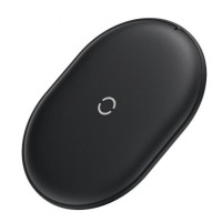 Бездротовий зарядний пристрій Baseus Cobble wireless charger 15W (Qi EPP) Black