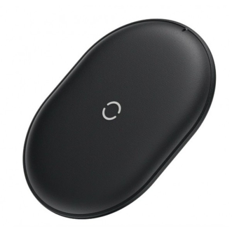 Бездротовий зарядний пристрій Baseus Cobble wireless charger 15W (Qi EPP) Black