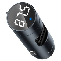 АЗП з FM-модулятором Baseus Energy Wireless MP3 Charger Dark grey