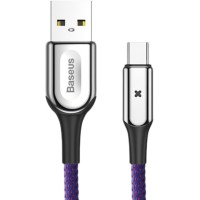Кабель Baseus X-type Light Cable For Type-C 3A 1M Purple