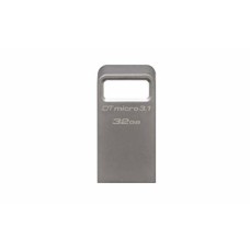 Flash Kingston USB 3.0 DTMicro USB 3.1/3.0 Type-A 32GB Metal