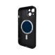 Чохол для смартфона AG Glass Matt Frame Color MagSafe Logo for Apple iPhone 14 Graphite Black