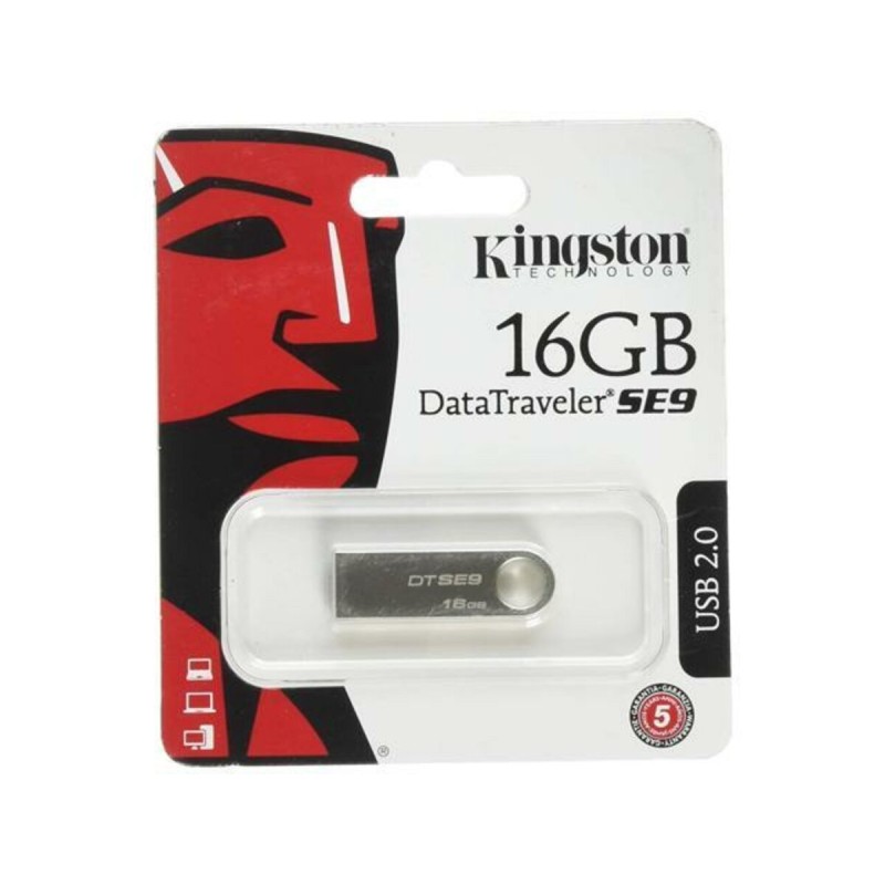 Flash Kingston USB 2.0 DT SE9 16Gb metal (67913)