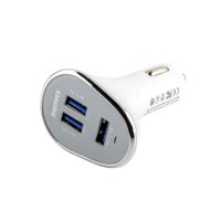 Автомобільний зарядний пристрій REMAX  Car Charger RCC302 White