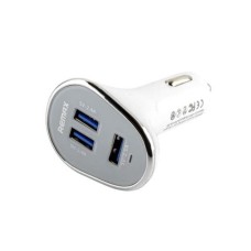 Автомобільний зарядний пристрій REMAX  Car Charger RCC302 White
