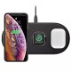 БЗП Baseus Smart 3in1 Wireless Charger For Phone+Watch+Pods (18W MAX) Black