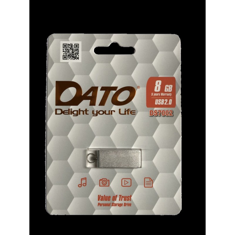 Flash DATO USB 2.0 DS7002 8Gb silver