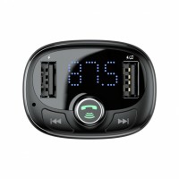 АЗП з FM-модулятором Baseus T typed Wireless MP3 Сharger Tarnish