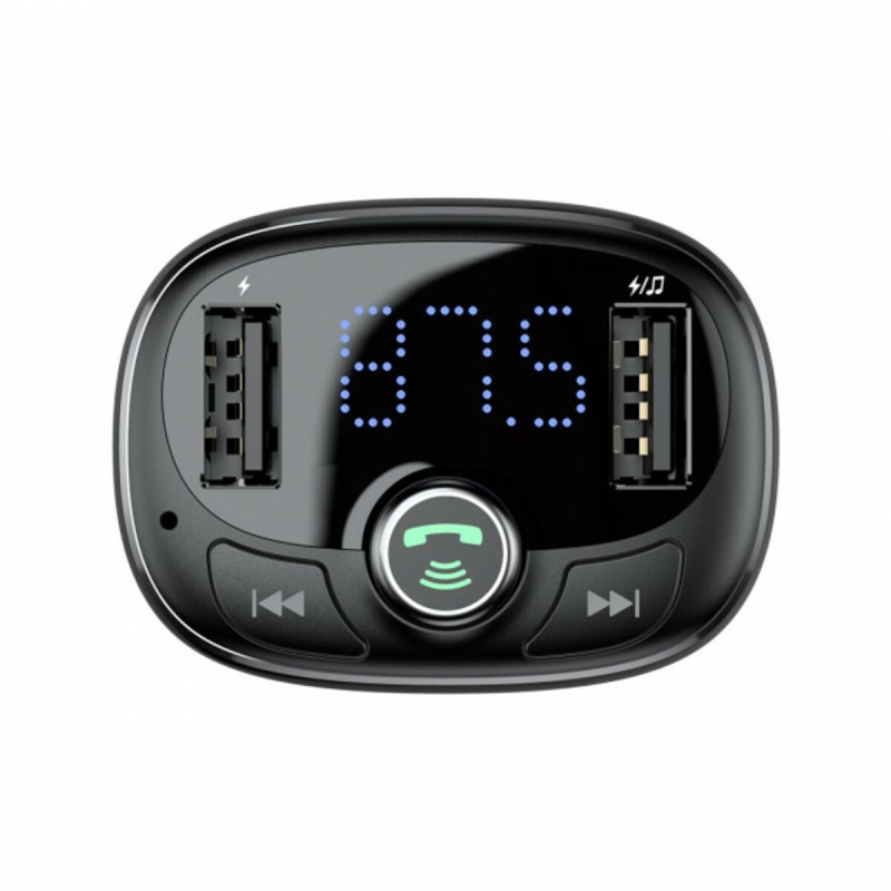 АЗП з FM-модулятором Baseus T typed Wireless MP3 Сharger Tarnish
