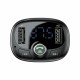 АЗП з FM-модулятором Baseus T typed Wireless MP3 Сharger Tarnish