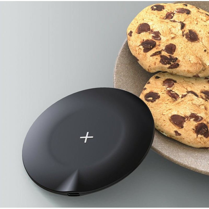 БЗП Usams US-CD149 Ultra-thin Fast Wireless Charger 15W Black